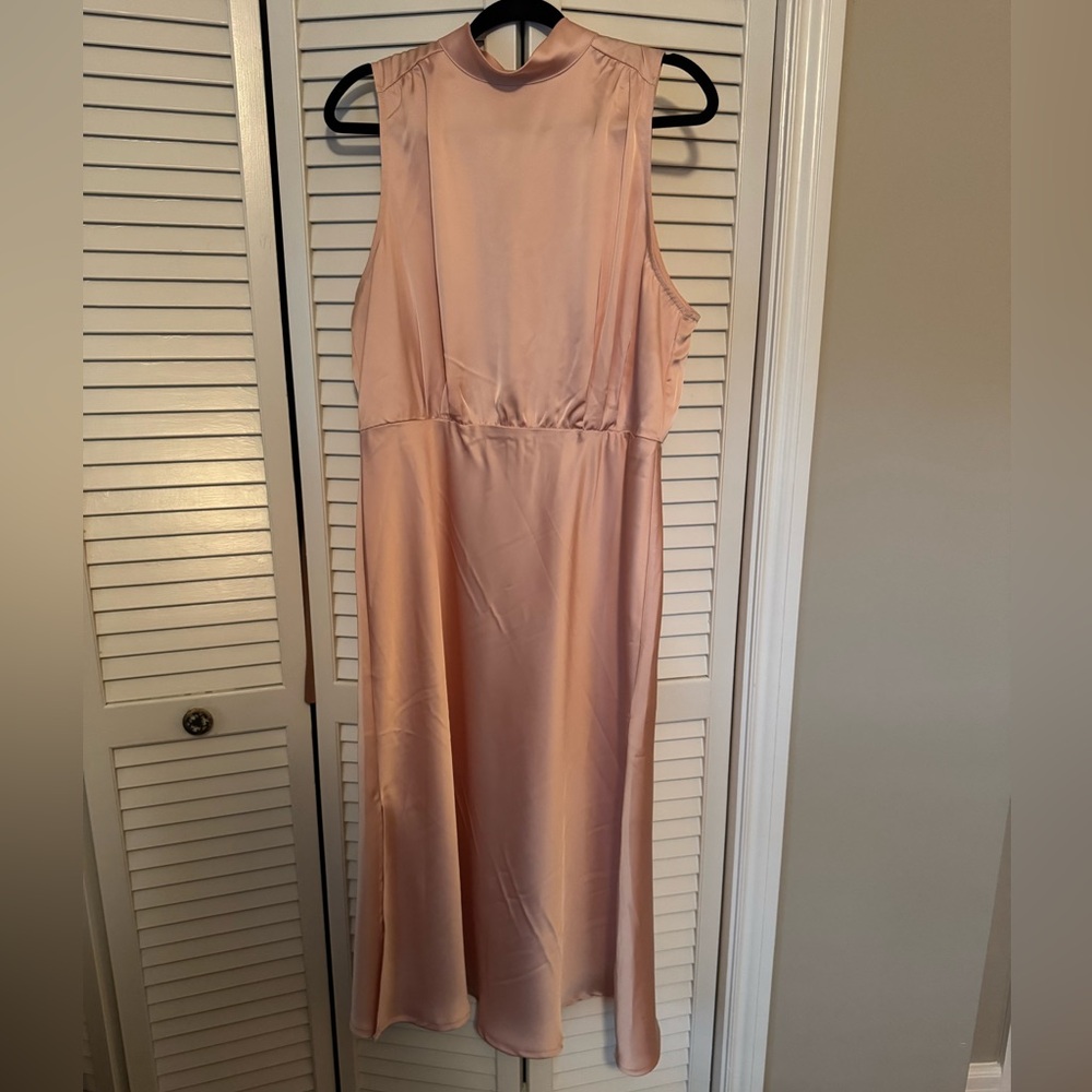 Lulu's Blush Midi Dress